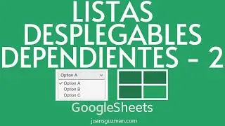 Listas desplegables condicionales en Google Sheets con la función FILTER