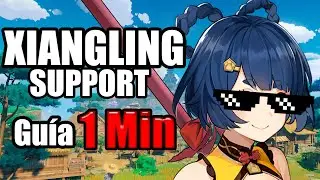 GUIA XIANGLING SUPPORT en 1 MINUTO 🕐 FREE TO PLAY || Genshin Impact ✅