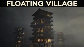 FLOATING VILLAGE - 3D VFX Scene Created with Blender