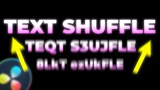 TEXT SHUFFLE Effect in Davinci Resolve 18 || Scramble Text Animation || Wiggle Text Effect