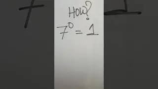 Why is x power 0 equal to 1?😮 #simpletricks #vedicmathsformulas #vedicmaths #exponents #powers #yt