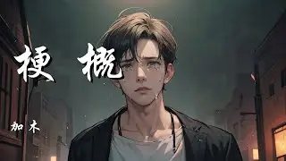 梗概 - 加木【这只是我的泪痕 哭干我的眼 讲没必要的修辞手法堵住我的嘴】【动态歌词 Lyrics】【拼音歌词】【抖音歌曲】