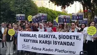 Adana'da kadınlar belediyelere kayyım atanmasını protesto etti