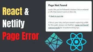 React Netlify Page Not Found On Refresh Bangla | React Page Not Found | I Eat Code