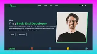 Animated Portfolio Website HTML CSS JavaScript