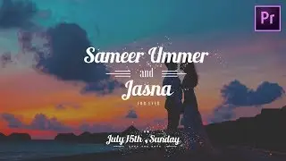 Advanced Wedding Title Preset | Free Premiere Pro Template