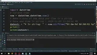 How to generate a date and time as a string in Python