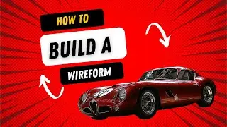 AI Alfa Romeo Scratch Build Series: Initial wires for the wireform (Episode 4)