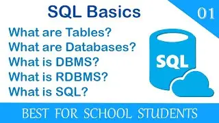 1. Basic concept of SQL. Tables, Databases, DBMS, RDBMS and SQL explained in detail.