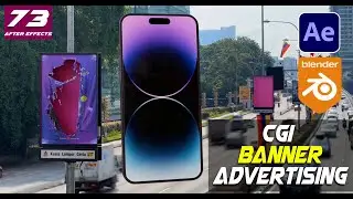 After Effects Class - 73 |  Banner Tearing CGI Ads Using VFX in After Effects & Blender