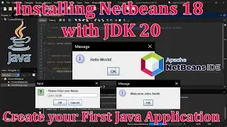 Installing Apache NetBeans 18 with JDK 20 2023 - Create your first java application