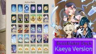 [Genshin TCG] Boss Maker deck showcase in nutshell part 2 (Kaeya being the boss)