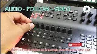 ATEM TV Studio Pro 4K: How to adjust the audio level, master output & AFV (Audio-Follow-Video).