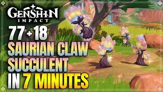 Saurian Claw Succulent Locations | Fast and Efficient Route | Ascension Materials |【Genshin Impact】