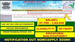 ARSB NET 2021||ARS(PRELIMS) 2021|SENIOR TECHNICAL OFFICER 2021||NOTIFICATION RELEASED|KNOW EVERTHING