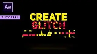 Amazing Glitch Animation in After Effects - Complete After Effects Tutorial - No Third Party Plugin