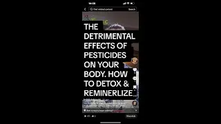 Detrimental Effects of Pesticides On The Body. Detoxing & Remineralizing Fulvic Humic Acids Shilajit