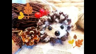 Удивительно ЛЕГКО и БЫСТРО делать этого Милого ЕЖИКА из Ниток  Cute Pompom Hedgehog Easy making