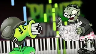 Plants vs. Zombies - Night Theme (Moongrains) Cover (Sheet Music + midi) Synthesia Piano