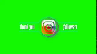 top Instagram followers Green Screen Animation for Youtube videos Social Media