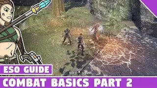 ESO Combat Basics for Beginners Part 2 - Elder Scrolls Online, AoE's DoT's buffs and more!
