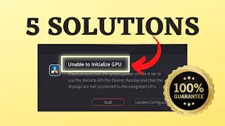 5 Ways to Fix “Unable to Initialize GPU” in DaVinci Resolve