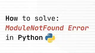 How to solve: ModuleNotFoundError in Python (pip: command not found)