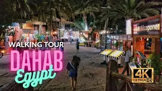 🇪🇬 Dahab Night Walk Through Egypt’s Paradise Beach Town [4K HD / 60fps]