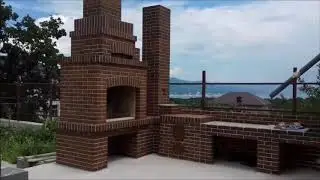 🔥 Кирпичная Кладка Уличного ПЕЧНОГО КОМПЛЕКСА | БАРБЕКЮ КОМПЛЕКС из Кирпича | МАНГАЛ из Кирпича 🔥