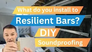 What do you install to those resilient bars?