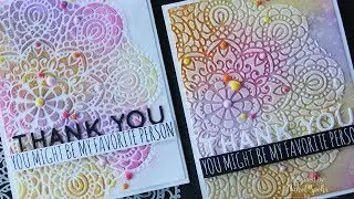 Embossing Paste + Stencils 2 Ways