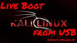 Live boot kali linux from USB