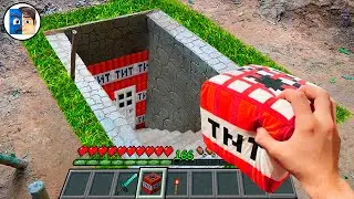 Minecraft in Real Life POV -  TNT UNDERGROUND BASE in Realistic Minecraft Real Life POV 創世神第一人稱真人版