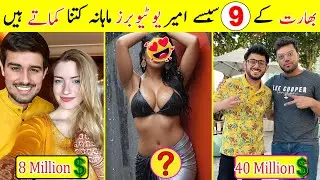 9 Millionaire Youtubers in India in 2024 | Top 9 Richest YouTubers in India  |TalkShawk