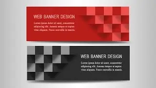 Photoshop Tutorial | Web Banner Design | 3D Boxes