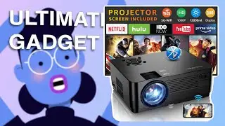 Experience The Ultimate Home Theater: Roconia's 5G WiFi Bluetooth Native 1080P Projector with Massiv