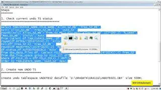 How to Resize/Recreate UNDO Tablespace in Oracle database