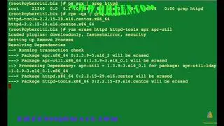 Uninstall Apache Server on a CentOS Red Hat Enterprise Linux