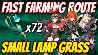 SMALL LAMP GRASS 72 Locations FAST FARMING ROUTE | Genshin Impact 1.6