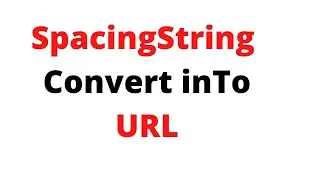 How to convert SpacingString into Url in Swift