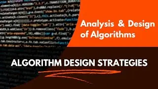 Algorithm Design Strategies