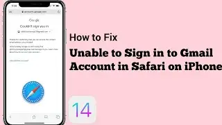 Unable to Sign in to Google Account in Safari on iPhone after iOS 14.4.2