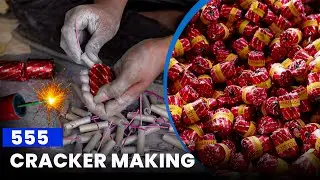 555 Firecracker Making Process | 555 Firecracker Factory | Firecracker Manufacturing