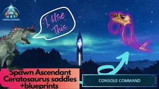 Ascendant and primitive Ceratosaurus Saddle Spawn Command | Ark Survival Ascended