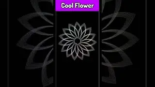 Awesome flower drawing in python turtle #python #codingstatus #shortcodingvideo