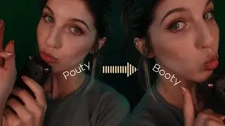 Switching Between Pouty & "Bootyhole" Kisses LOL (ASMR Mouth Sounds for Sleep, Tingles & Relaxation)