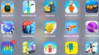 Going Balls,Stack Rider 3d,Tiny Run,Tall Man Run,Race Master 3D,A-Z Run,Count Master 3D,Coin Rush GH