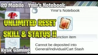 Ragnarok Mobile Unlimited Reset Skill , Stat & Aeisr Monument !!