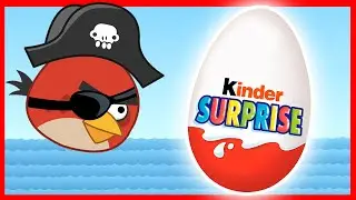 Энгри Бёрдс - Киндер сюрприз - Пираты - Angry Birds - Kinder Surprise