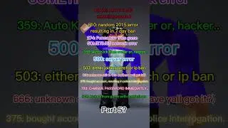 Roblox error codes part 5 